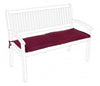 Bizzotto Cuscino da panchina Poly180 S2 Borgogna