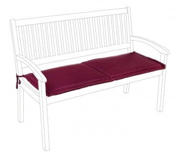 Bizzotto Cuscino da panchina Poly180 S2 Borgogna