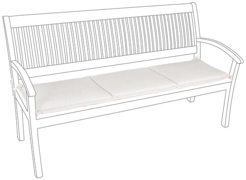 Bizzotto Cuscino da panchina Poly180 S3 Bianco