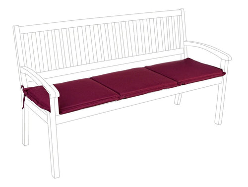 Bizzotto Cuscino da panchina Poly180 S3 Borgogna