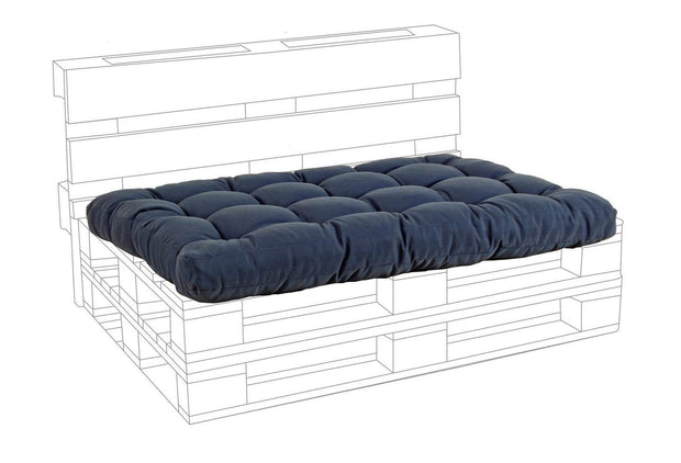 Bizzotto Cuscino da panchina Poly230 Blu