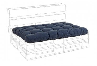 Bizzotto Cuscino da panchina Poly230 Blu