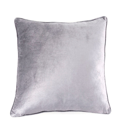 Moycor Cuscino decorative in tessuto sfoderabile Delhi Argento, 45 x 45 cm