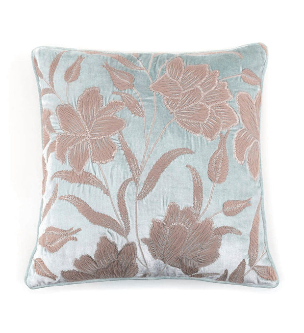 Moycor Cuscino decorative in tessuto sfoderabile Delhi Flowers Multicolore, 45 x 45 cm
