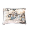 Moycor Cuscino decorative in tessuto sfoderabile Delhi Long Argento, 50 x 30 cm