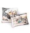 Moycor Cuscino decorative in tessuto sfoderabile Delhi Long Argento, 50 x 30 cm