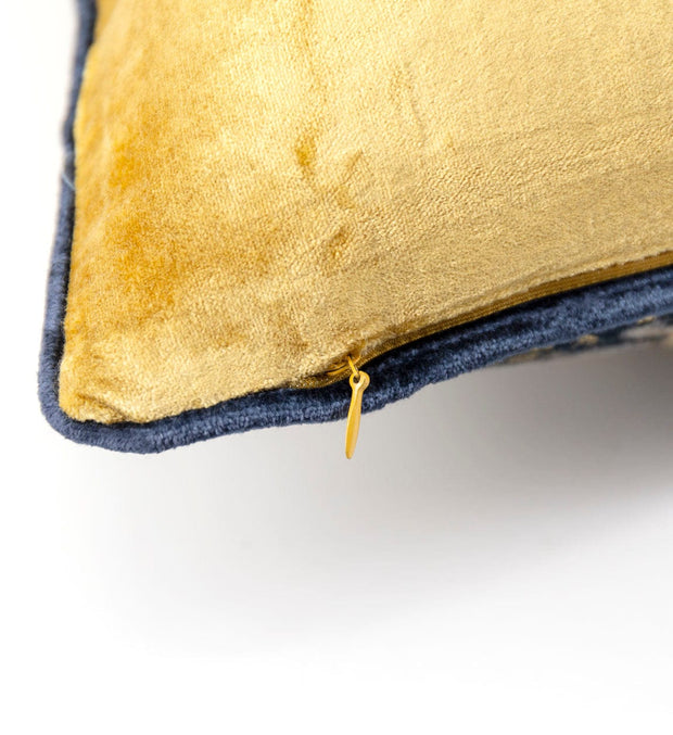 Moycor Cuscino decorative in tessuto sfoderabile Delhi Long Oro, 50 x 30 cm