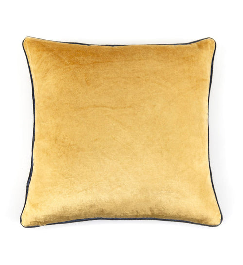 Moycor Cuscino decorative in tessuto sfoderabile Delhi Oro, 45 x 45 cm