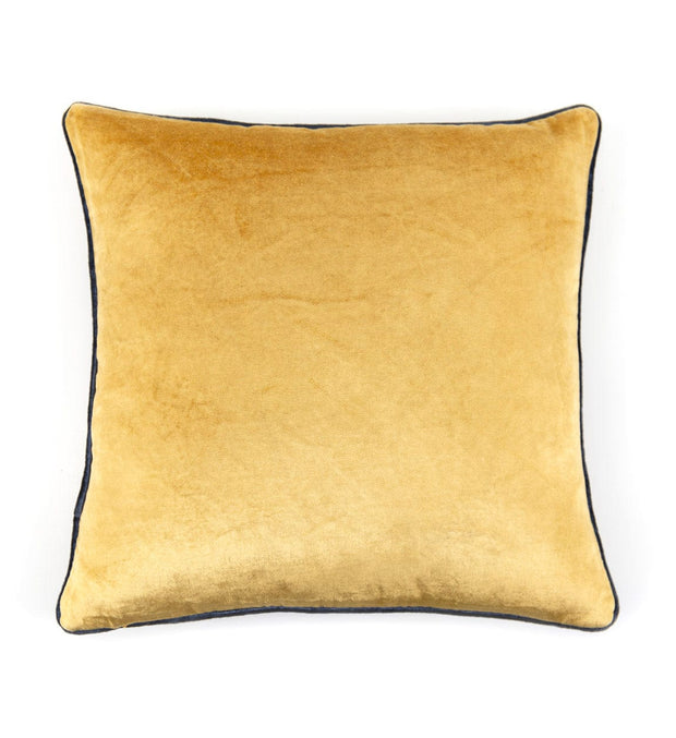 Moycor Cuscino decorative in tessuto sfoderabile Delhi Oro, 45 x 45 cm