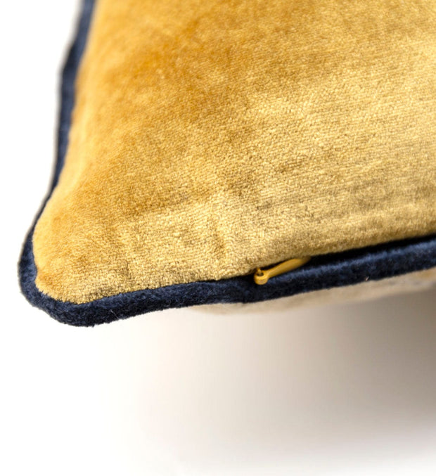 Moycor Cuscino decorative in tessuto sfoderabile Delhi Oro, 45 x 45 cm
