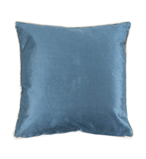 Moycor Cuscino decorative in tessuto sfoderabile Delhi Palm Trees Blu, 45 x 45 cm