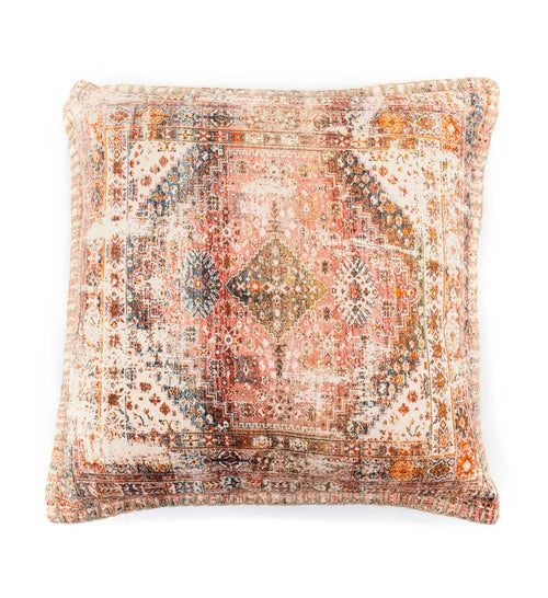 Moycor Cuscino decorative in tessuto sfoderabile Kenia Rosso, 45 x 45 cm