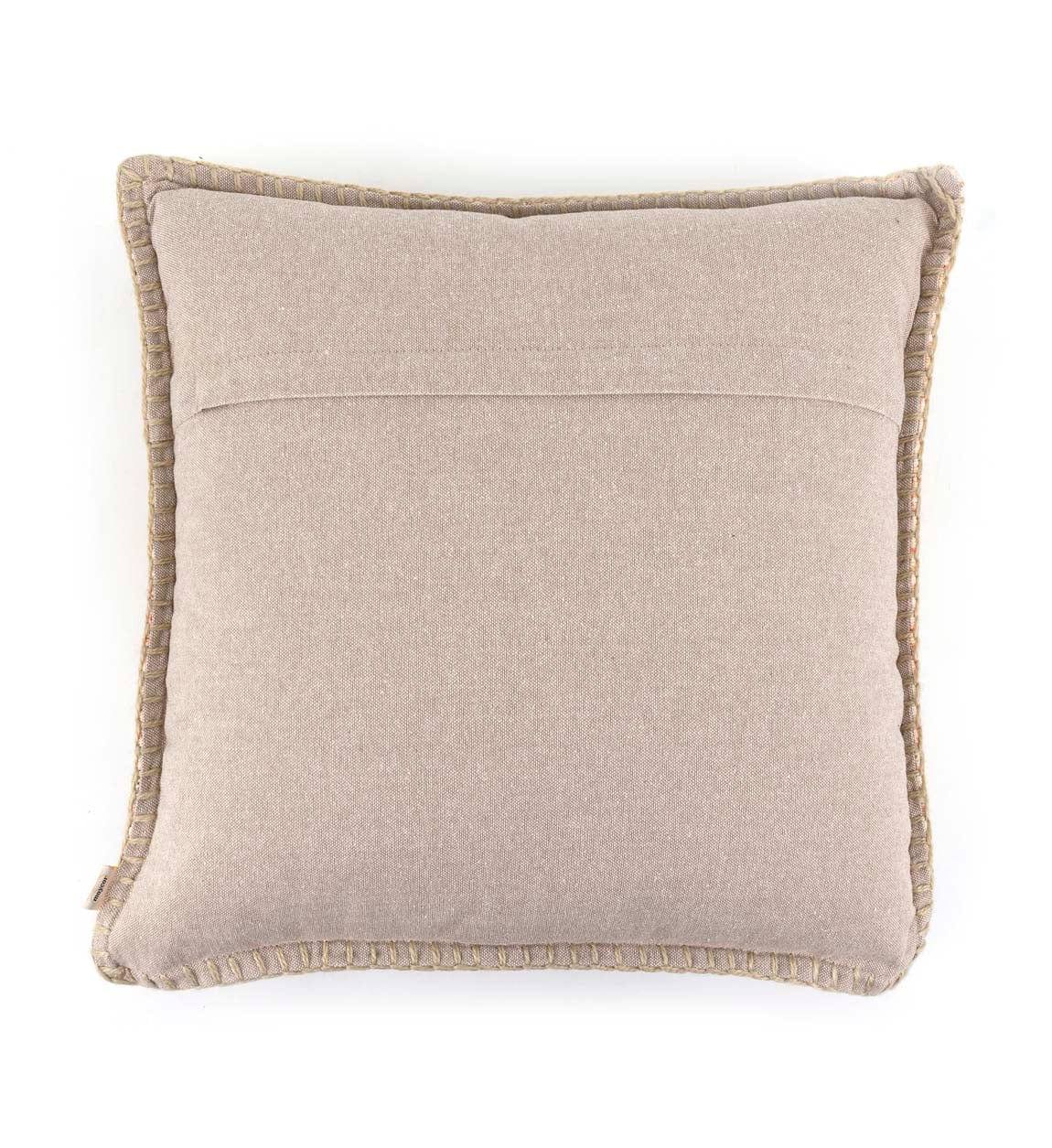 Moycor Cuscino decorative in tessuto sfoderabile Kenia Rosso, 45 x 45 cm