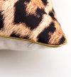 Moycor Cuscino decorative in tessuto sfoderabile Leopard Multicolore, 45 x 45 cm