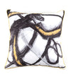 Moycor Cuscino decorative in tessuto sfoderabile Olivia Abstract 2 Oro, 45 x 45 cm