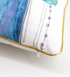 Moycor Cuscino decorative in tessuto sfoderabile Olivia Squares Multicolore, 45 x 45 cm