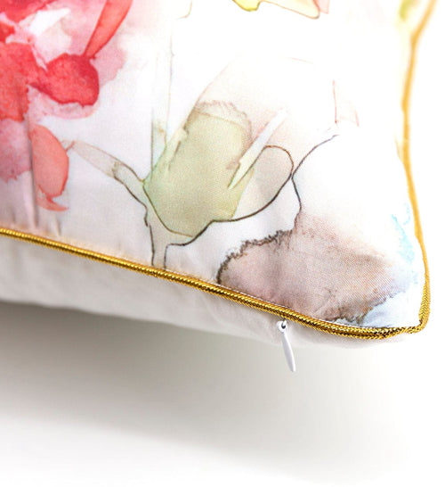 Moycor Cuscino decorative in tessuto sfoderabile Olivia Watercolour Multicolore, 45 x 45 cm