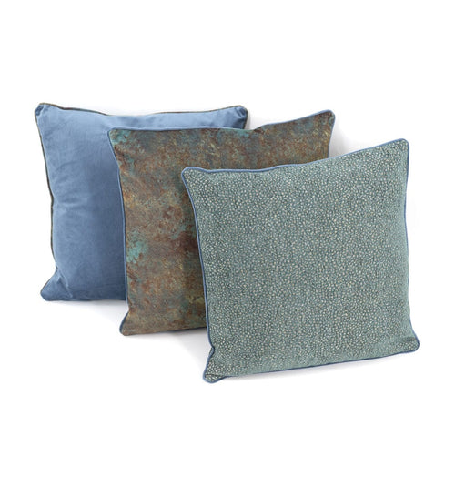 Moycor Cuscino decorative in tessuto sfoderabile Oscar Blu, 45 x 45 cm