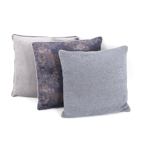 Moycor Cuscino decorative in tessuto sfoderabile Oscar Multicolour Grigio, 45 x 45 cm