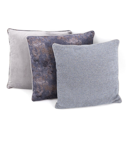 Moycor Cuscino decorative in tessuto sfoderabile Oscar Multicolour Pearl Grigio, 45 x 45 cm