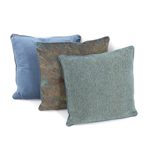 Moycor Cuscino decorative in tessuto sfoderabile Oscar Multicolour Turchese, 45 x 45 cm
