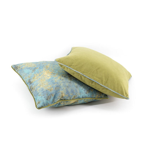 Moycor Cuscino decorative in tessuto sfoderabile Oscar Verde, 45 x 45 cm