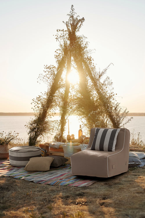 Bizzotto Cuscino decorative in tessuto sfoderabile Rihanna Beige