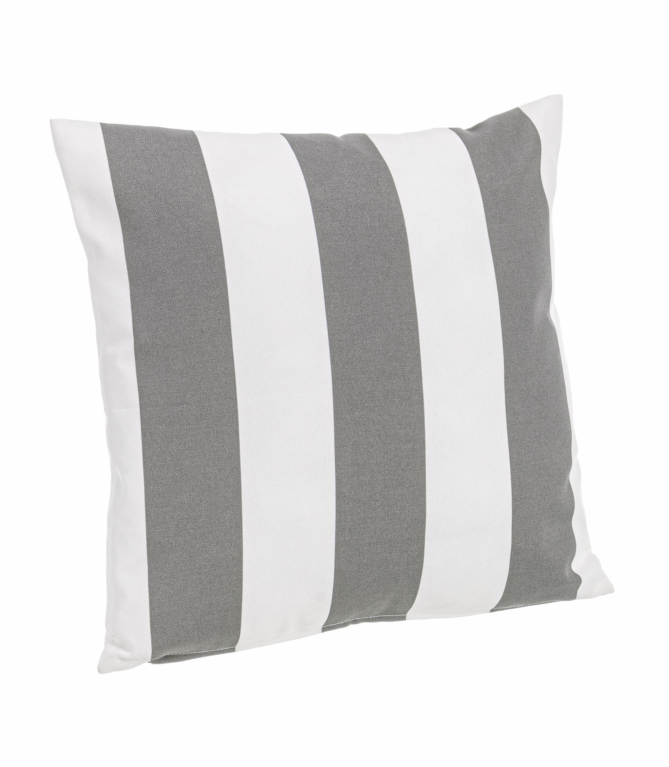 Bizzotto Cuscino decorative in tessuto sfoderabile Stripes Grigio