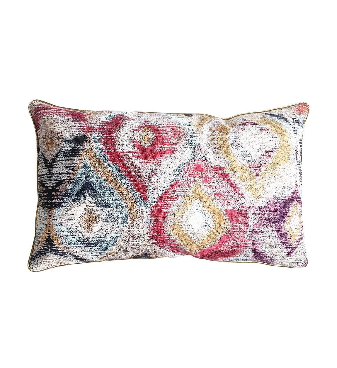 Moycor Cuscino decorative in tessuto sfoderabile Tunez Long Mosaic Multicolore, 50 x 30 cm