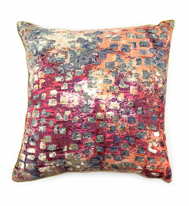 Moycor Cuscino decorative in tessuto sfoderabile Tunez Multicolore, 45 x 45 cm