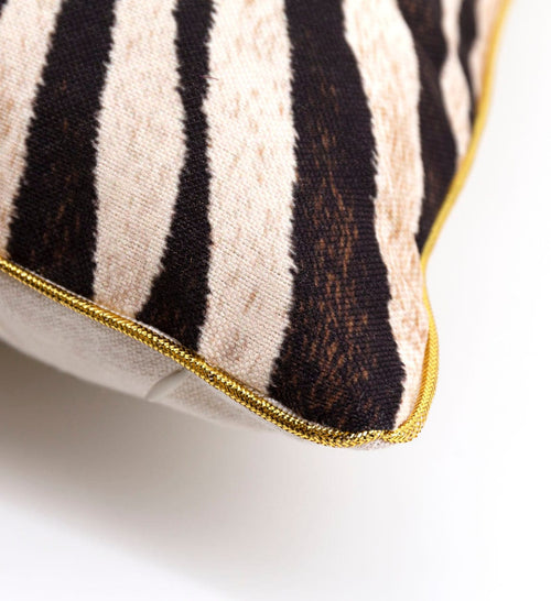 Moycor Cuscino decorative in tessuto sfoderabile Zebra Multicolore, 45 x 45 cm