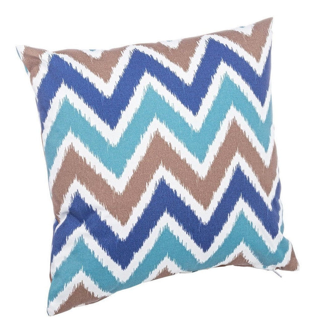 Bizzotto Cuscino decorative in tessuto sfoderabile Zig Zag Multicolore