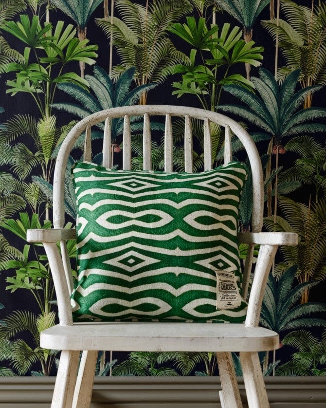 Global Art Cuscino decorativo Riverside Green / Antracite, L50xl50 cm