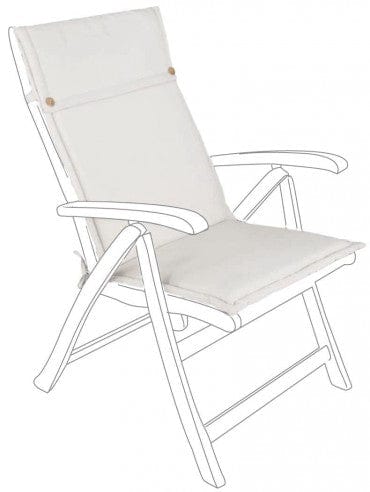 Bizzotto Cuscino seduta in tessuto sfoderabile Poly180 Bianco