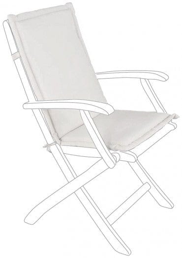 Bizzotto Cuscino seduta in tessuto sfoderabile Poly180 Bianco