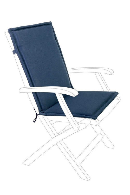 Bizzotto Cuscino seduta in tessuto sfoderabile Poly180 Blu