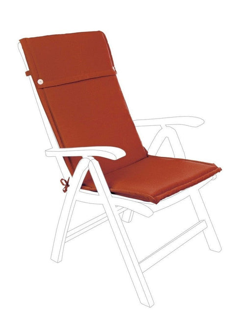 Bizzotto Cuscino seduta in tessuto sfoderabile Poly180 Ruggine
