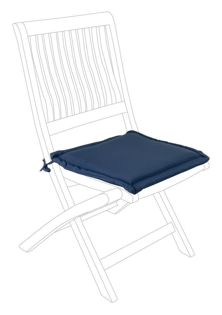 Bizzotto Cuscino seduta in tessuto sfoderabile Poly180 Square Blu