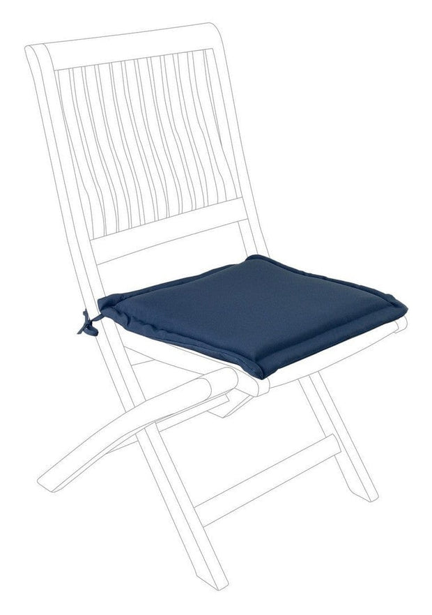 Bizzotto Cuscino seduta in tessuto sfoderabile Poly180 Square Blu