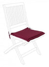 Bizzotto Cuscino seduta in tessuto sfoderabile Poly180 Square Borgogna