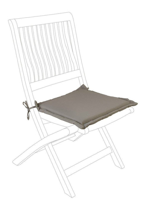 Bizzotto Cuscino seduta in tessuto sfoderabile Poly180 Square Marrone