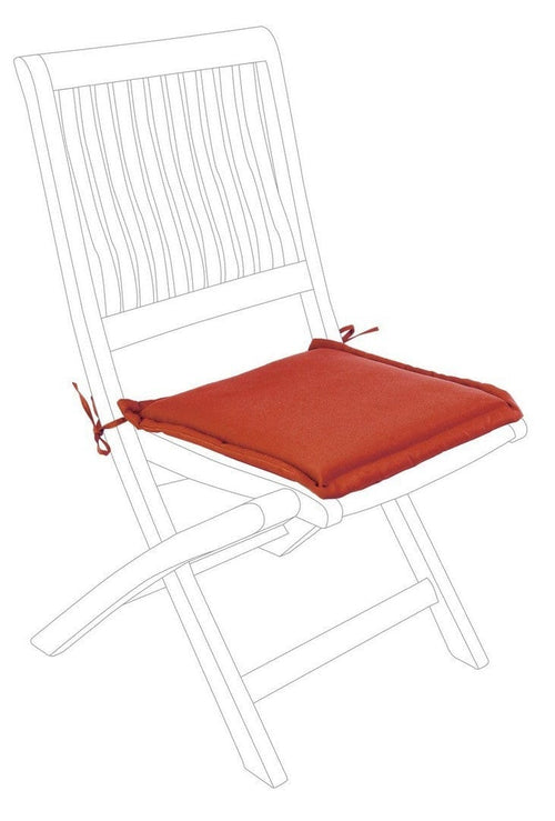 Bizzotto Cuscino seduta in tessuto sfoderabile Poly180 Square Ruggine