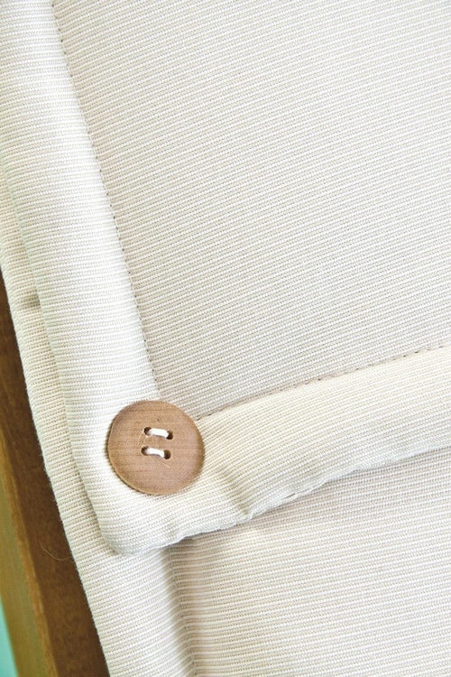 Bizzotto Cuscino seduta in tessuto sfoderabile Polyspun Beige