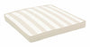 Bizzotto Cuscino seduta in tessuto sfoderabile Stripe Square Beige