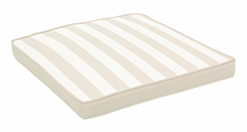 Bizzotto Cuscino seduta in tessuto sfoderabile Stripe Square Beige