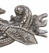 Moycor Decorazione Bleached Carved Boat Grigio