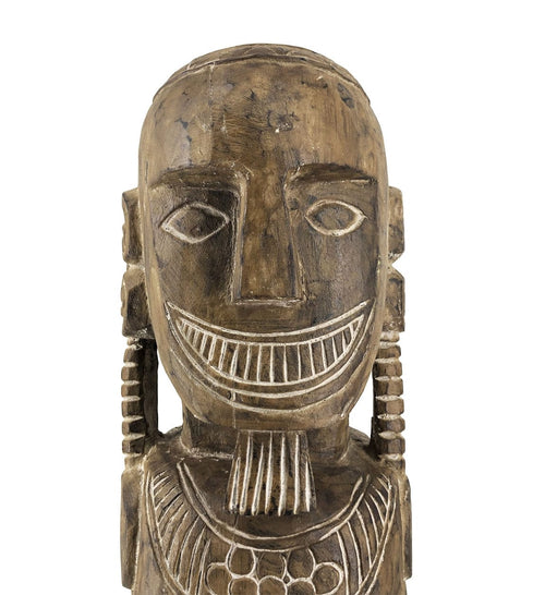 Moycor Decorazione Carved Primitive Totem Naturale