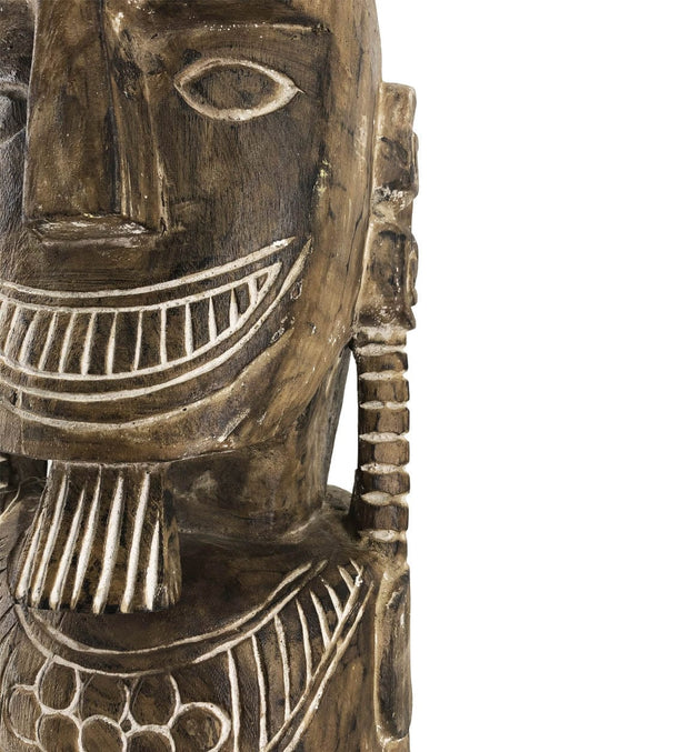 Moycor Decorazione Carved Primitive Totem Naturale