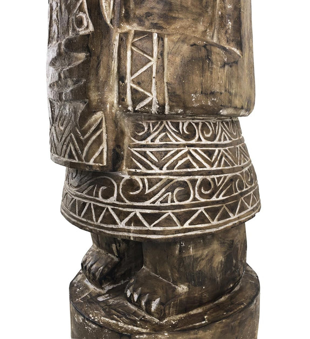 Moycor Decorazione Carved Primitive Totem Naturale