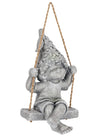 Bizzotto Decorazione da giardino Bertie Sitting Boy Grigio